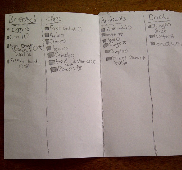 Menu inside